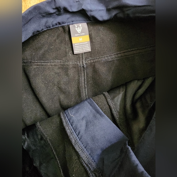$79 NWT Men M Alpha Camp Travel Pants Water Wind Resistant Fleece Lined Hiking - Picture 10 of 14